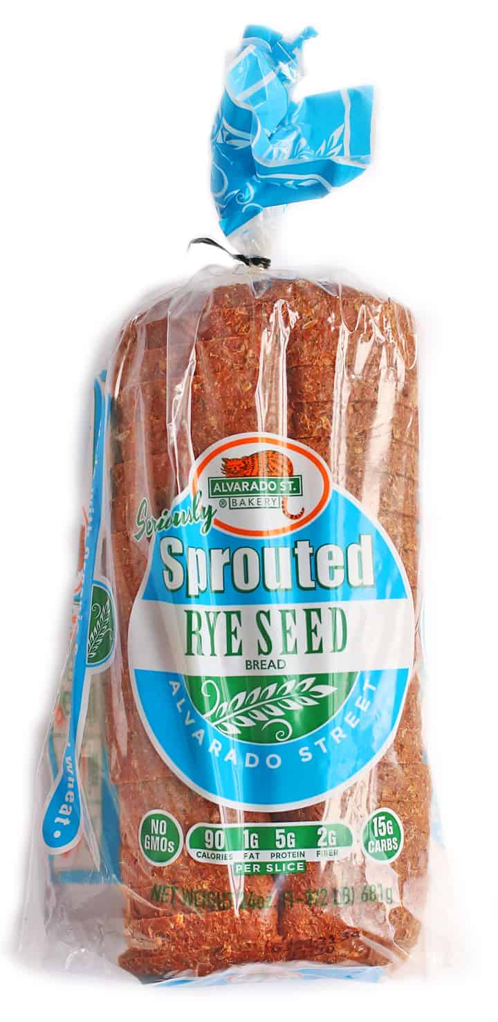 Sprouted Rye Bread in a plastic bag