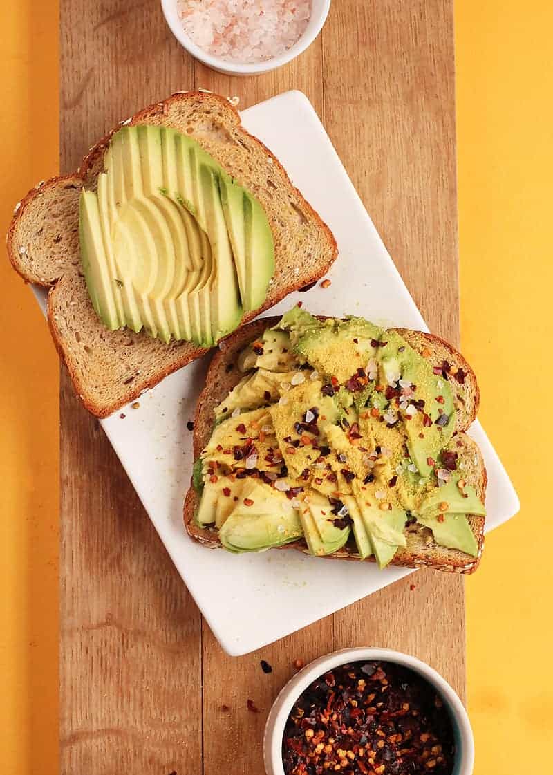 Easy Avocado Toast with red pepper flakes