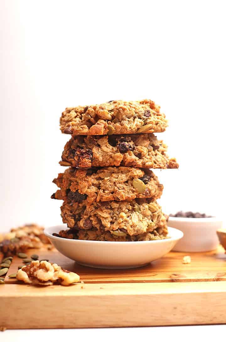 Stack of finished cookies