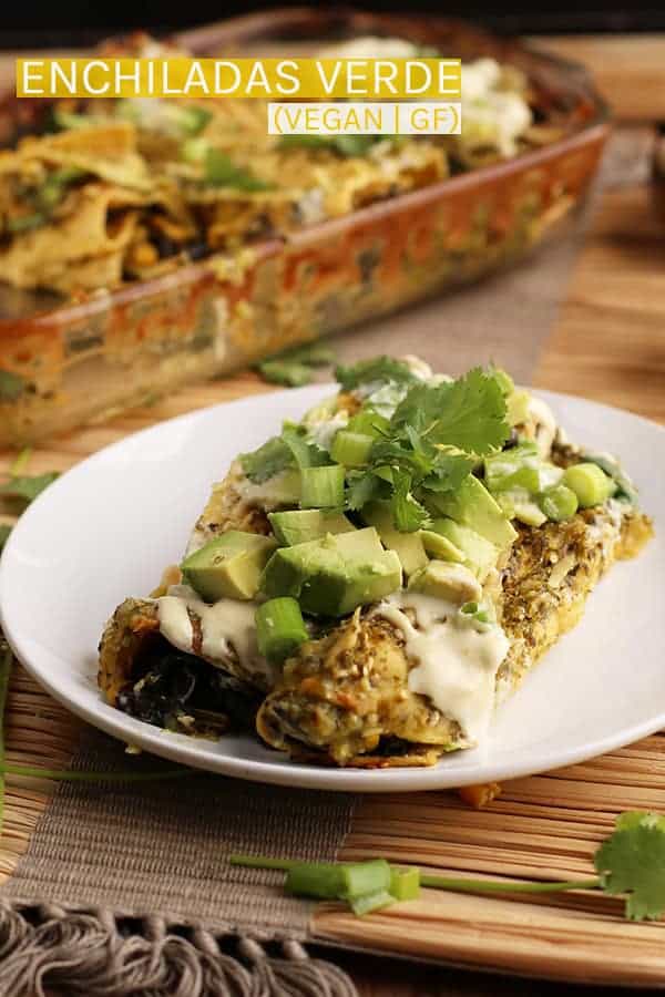 Vegan Enchiladas Verde