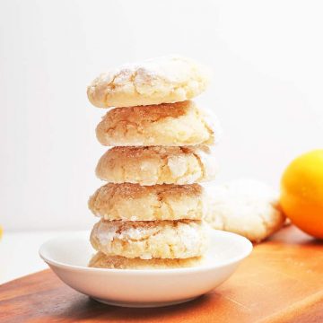 Stack of finished cookies