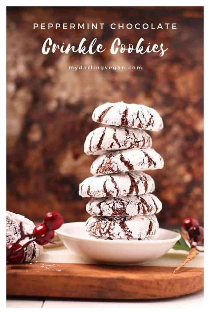 Everyone loves these chocolate crinkle cookies. Rich, fudgy, and filled with peppermint flavor, these cookies make the perfect addition to your holiday treats. But be careful; they are highly addictive!
