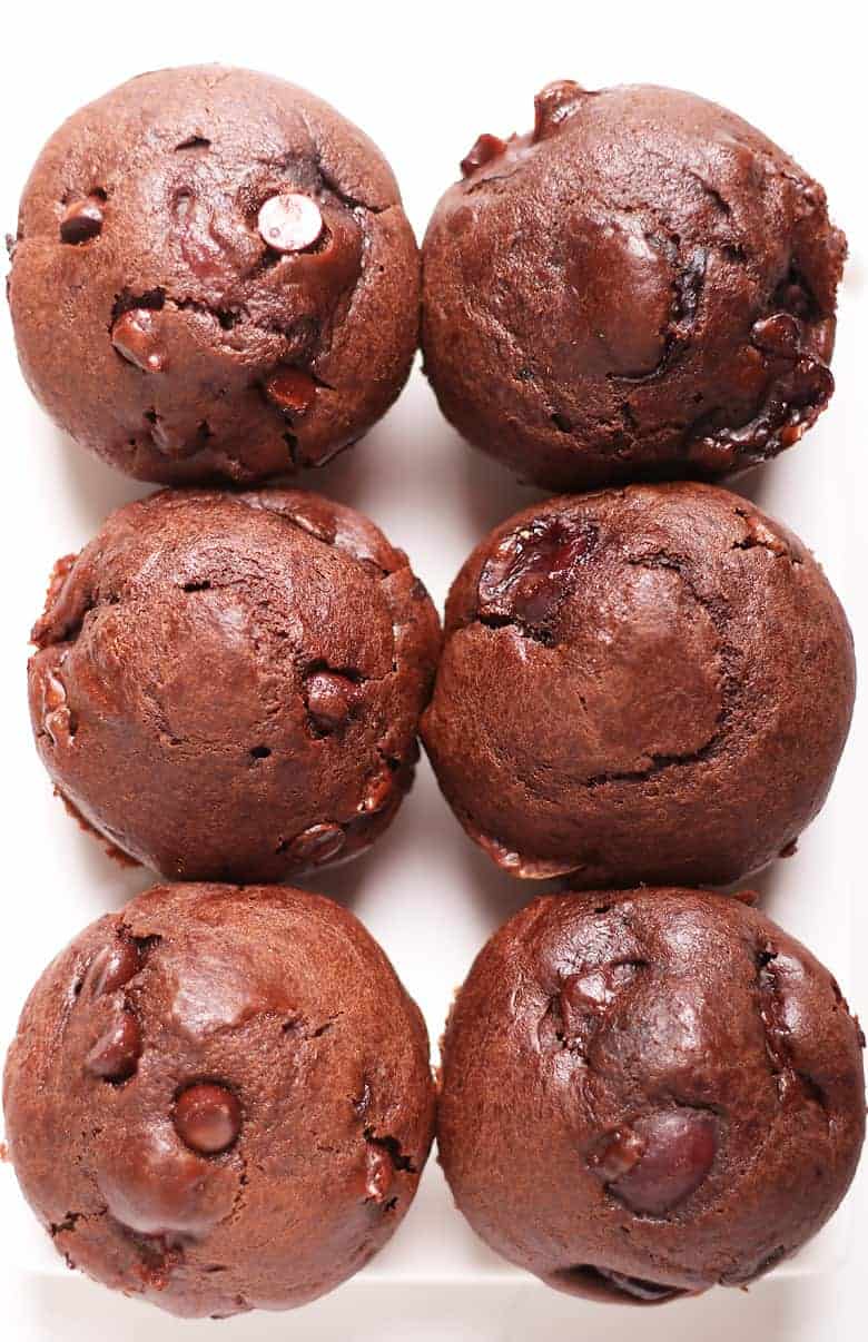 Double Chocolate Cherry Muffins