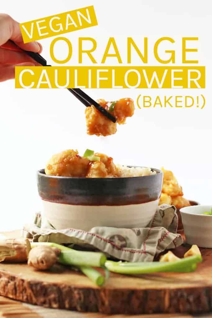Make take out at home with this healthier vegan Orange Cauliflower. Cauliflower florets coated in a sweet orange sauce and baked until they are melt-in-your mouth good. Ready in just 45 minutes!
