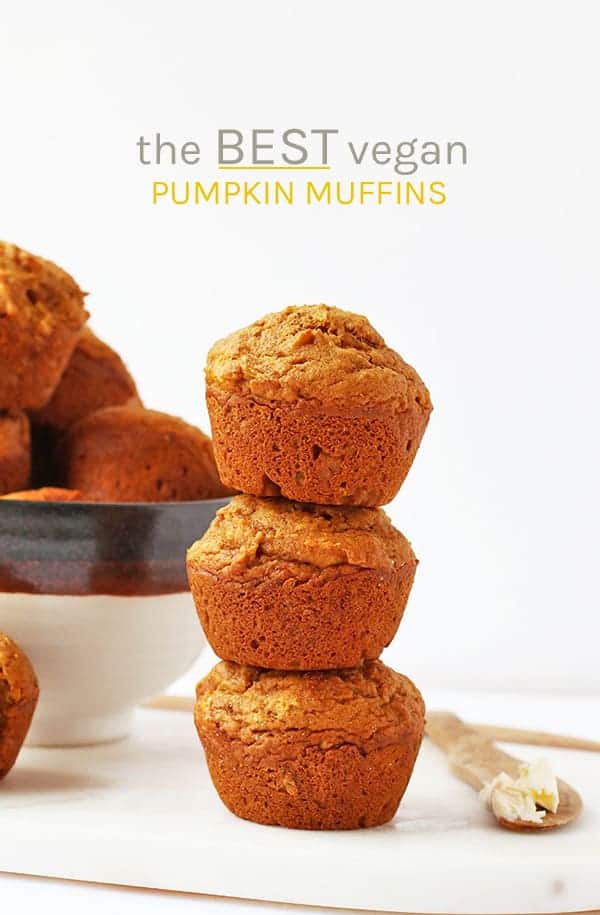 Fall into fall with these deliciously light and perfectly flavored vegan pumpkin muffins. An easy, fail-proof, autumnal pastry that will warm up your home and fill up your belly. Made in just 30 minutes!