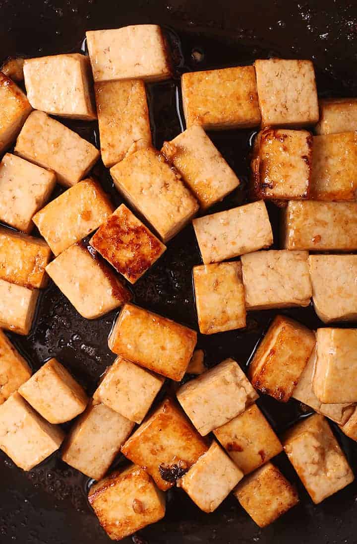 Pan-fried tofu
