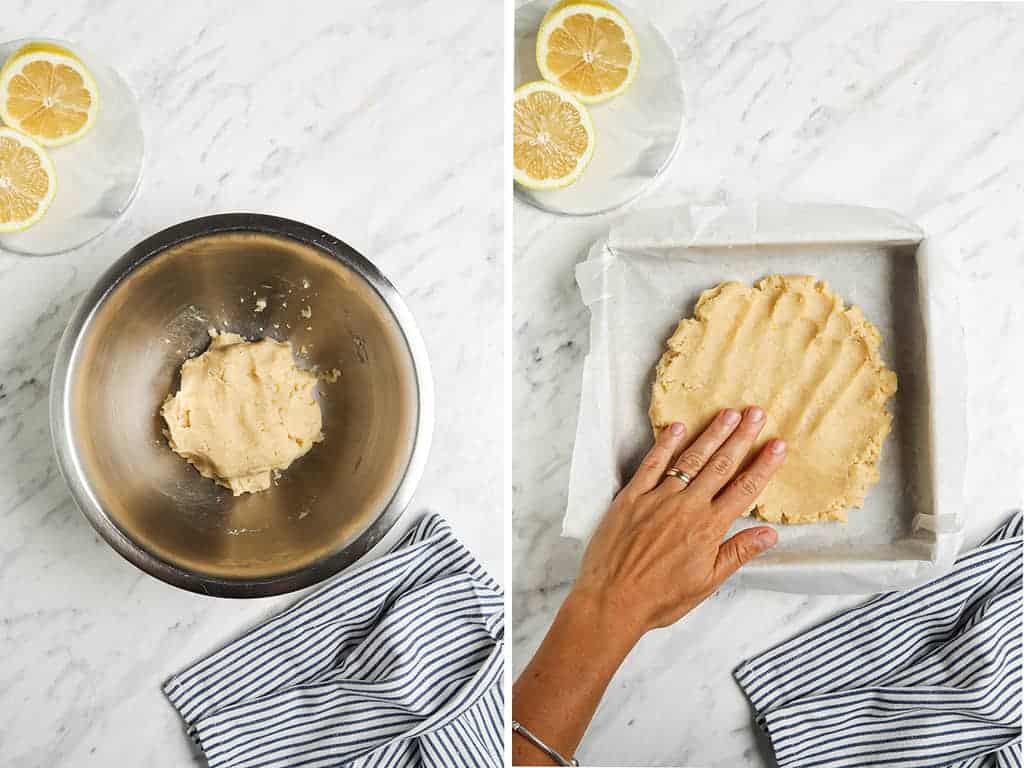 dough for vegan lemon bar crust