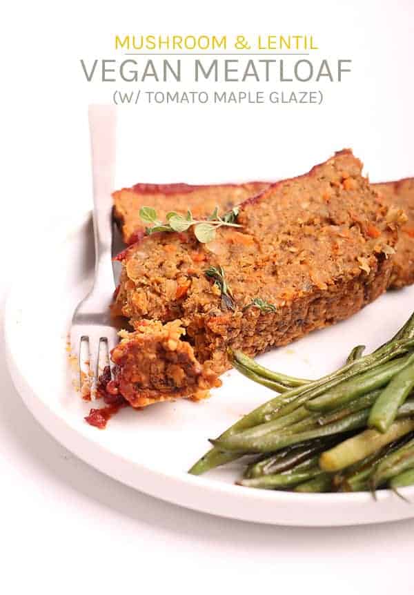 Make your holidays special with this vegan meatloaf. A lentil loaf filled with vegetables and spices. All topped with a maple tomato sauce for a delicious and seasonal plant-based entrée.