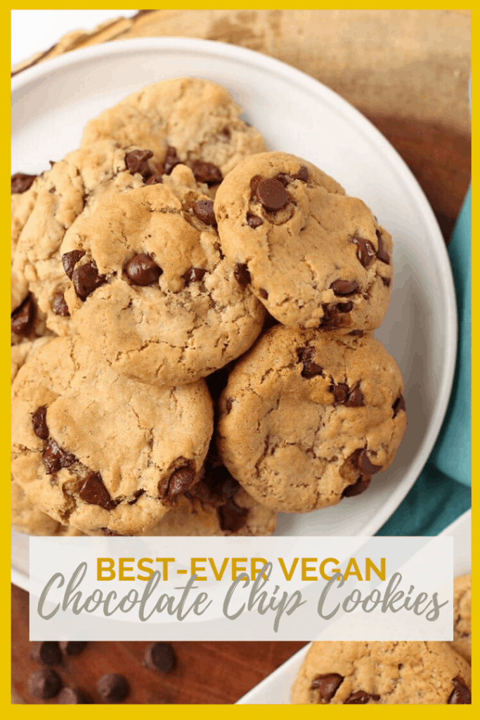 These Classic Vegan Chocolate Chip Cookies are just how a cookie should be - chewy, sweet, and filled with chocolate in every bite. You're going to love them. 