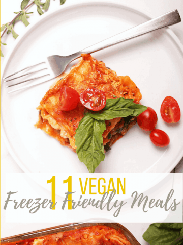 Stock your freezer full of these 11 Freezer-Friendly Vegan Meals. For all of life's unexpected moments, it's always good to have wholesome and convenient meals on hand.  Hearty dinner meals the whole family will love. 
