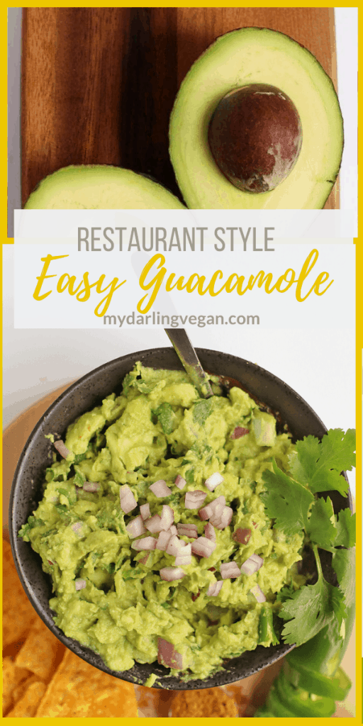 Get your avocado fix with this Easy Guacamole made with ripe avocados, fresh herbs and spices, and lots of flavors. Serve with chips for a delicious appetizer for your next party.