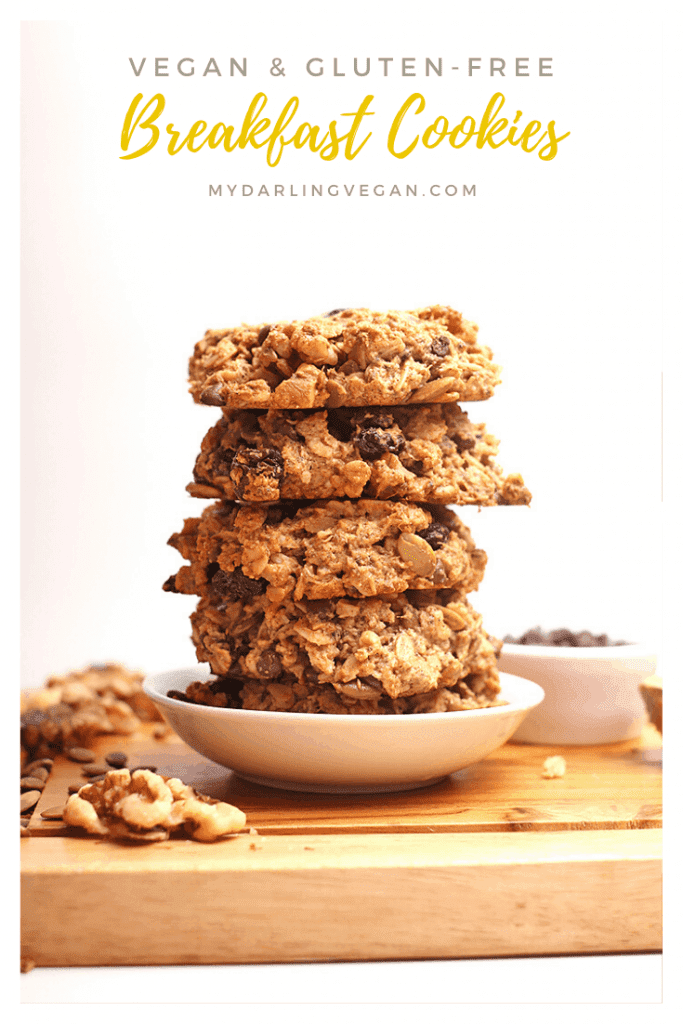 Start your day off with these superfood-packed gluten-free vegan breakfast cookies. Made in just 30 minutes for a breakfast or snack that will fuel you up all morning long.