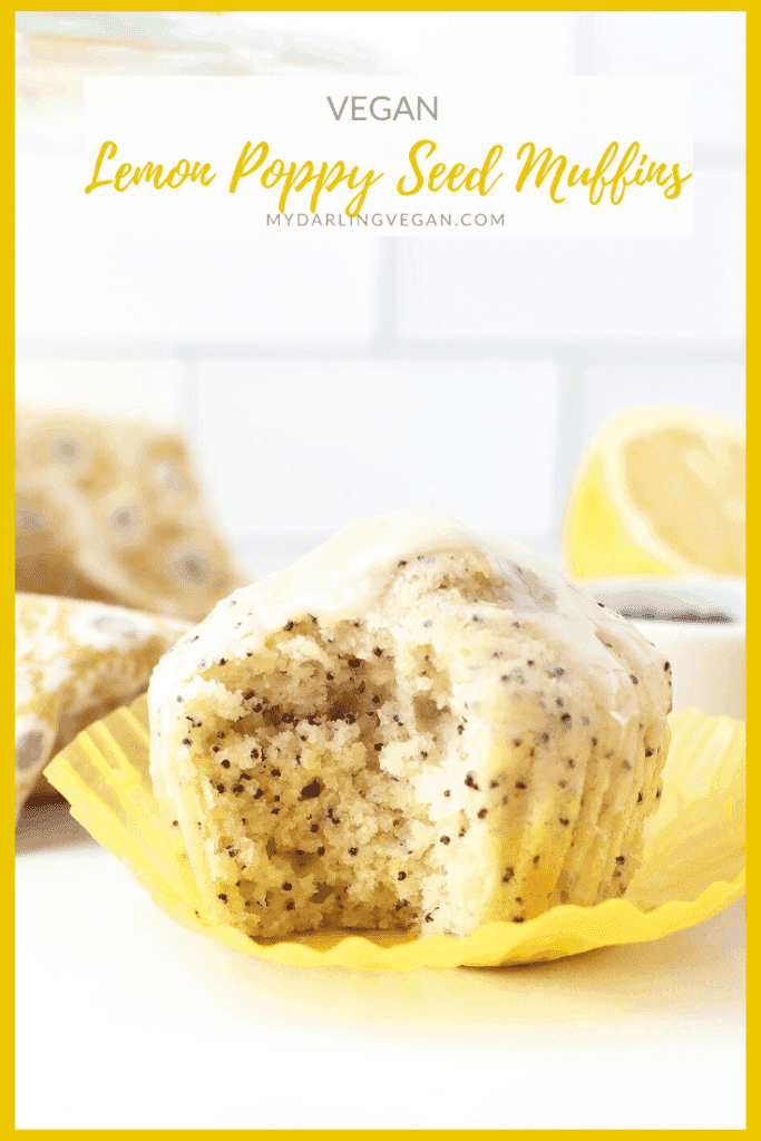 Wake up to these PERFECT Vegan Lemon Poppy Seed Muffins. They are everything you want in a muffin: moist, citrusy, sweet, and with a little crunch. Make them in under 30 minutes! 