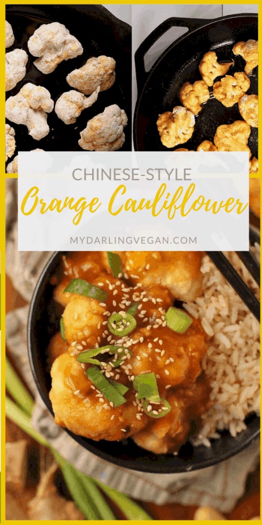 Make take out at home with this healthier vegan Orange Cauliflower. Cauliflower florets coated in a sweet orange sauce and baked until they are melt-in-your mouth good. Ready in just 45 minutes! 