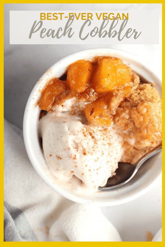 This peach cobbler is an easy and delicious dessert for your backyard barbecues this summer. Serve it with homemade ice cream for a creamy and refreshing sweet treat.