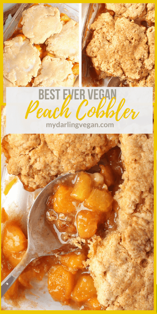 This peach cobbler is an easy and delicious dessert for your backyard barbecues this summer. Serve it with homemade ice cream for a creamy and refreshing sweet treat.