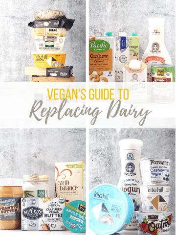 Finding dairy substitutions may be the biggest obstacle for people wanting to eat a vegan diet. Here is your complete guide to replacing dairy. With so many store bought and homemade options, going vegan has never been easier!