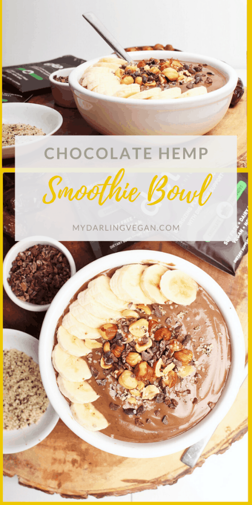 This Hazelnut Chocolate Smoothie Bowl is a wholesome, hearty, and delicious way to start your day. Made in just 5 minutes, it's a smoothie that is packed with fiber, protein, and powerful superfoods for a meal that will fuel you up for hours.