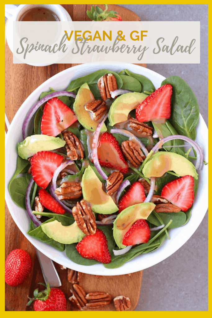 Welcome in spring with this Spinach Strawberry Salad with Balsamic Vinaigrette for a refreshing salad that celebrates the sweetness of the season.