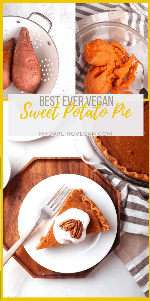 This vegan sweet potato pie is so rich and creamy, no one will believe it’s vegan. The filling can be made in a food processor for a quick and easy fall dessert the whole family will love.