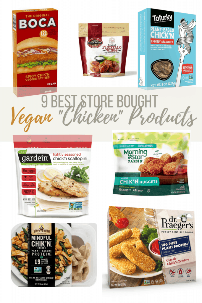 7 different types of store bought vegan chicken