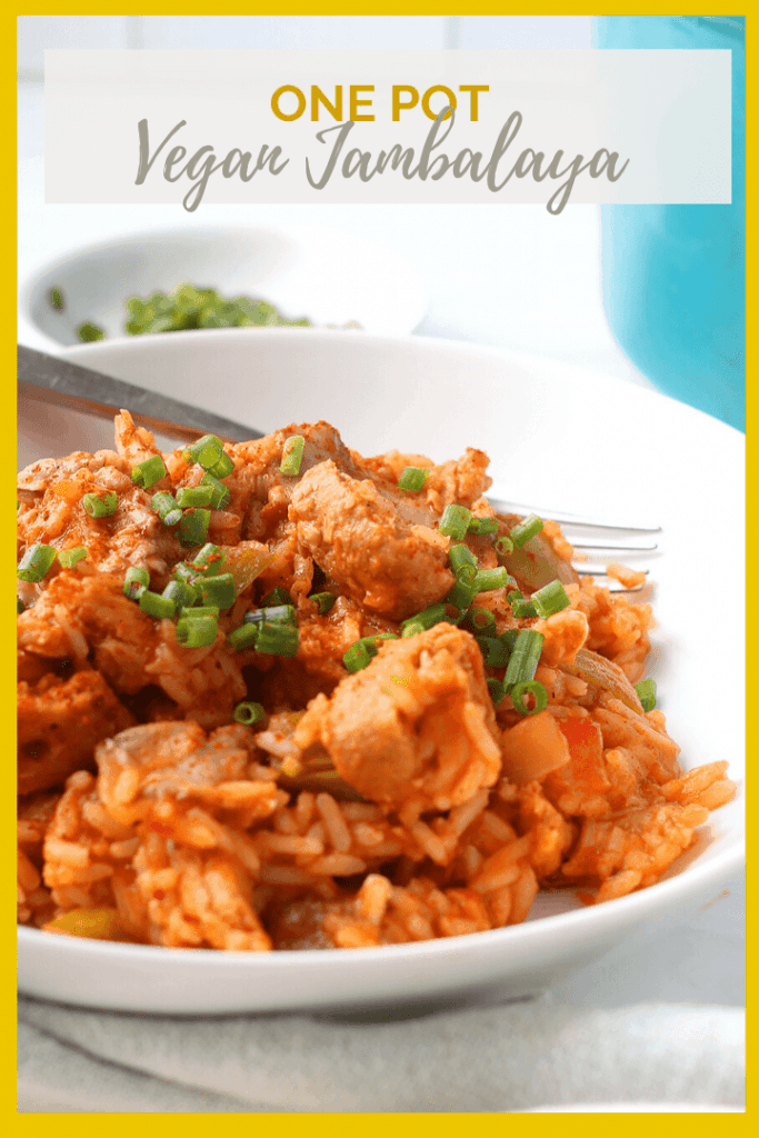 This vegan Jambalaya is a game changer! It’s just like the classic dish…but veganized. Made with soy curls and plant-based sausage, this Southern inspired recipe is a treat for the whole family.