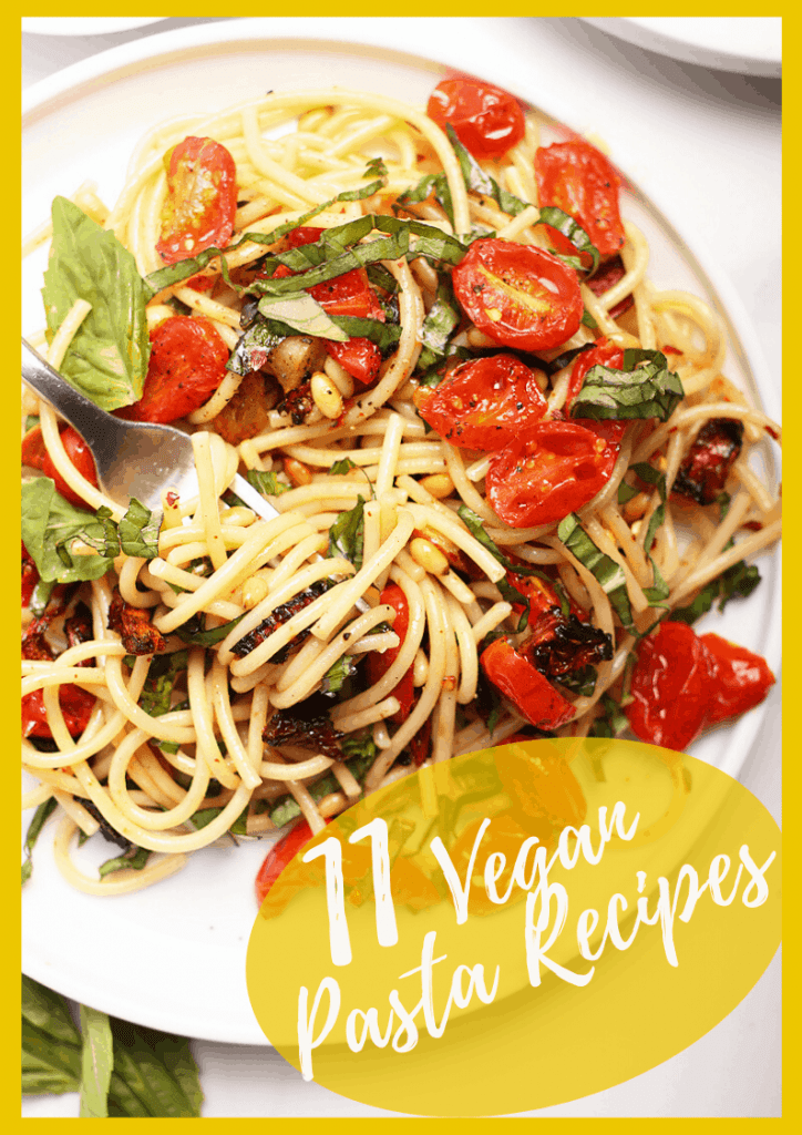 11 of the best vegan pasta recipes all in one place! From Creamy Alfredo Pasta to Pasta Caprese, there is a recipe for everyone. All recipes made in 30 minutes for quick and delicious weeknight meals.  